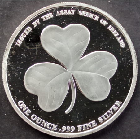 2016 1 Oz Dublin Goldsmiths Assay Office Ireland Shamrock Reverse
