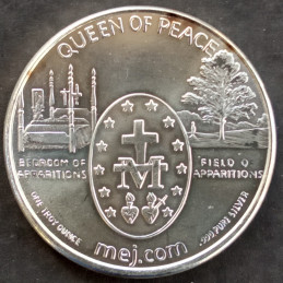 2011 1 Oz Medjugorje Queen of Peace Reverse