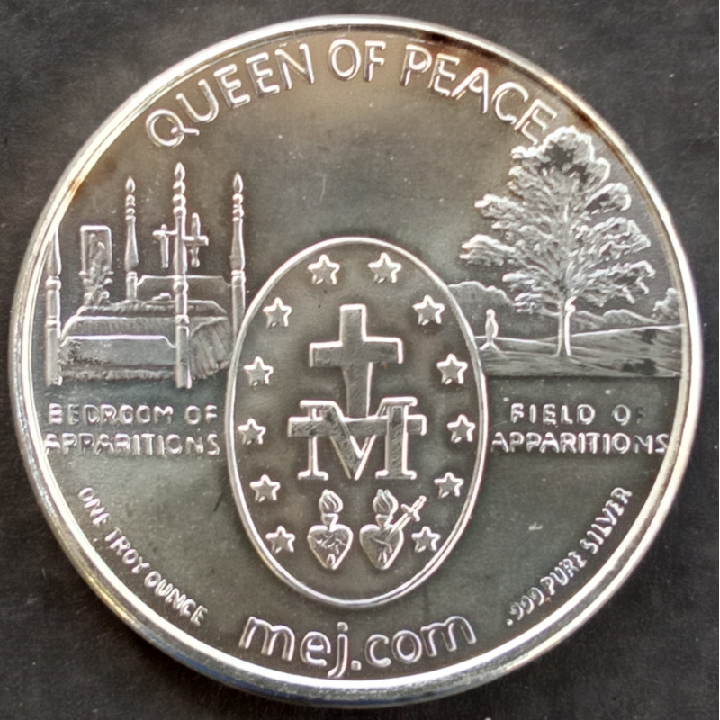 2011 1 Oz Medjugorje Queen of Peace Reverse