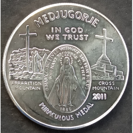 2011 1 Oz Medjugorje Queen of Peace Obverse