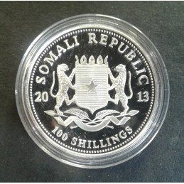 2013 1 Oz Somali Elephant Snake Privy Reverse