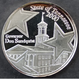 1999 1 Oz SilverTowne Tennessee Capitol Obverse
