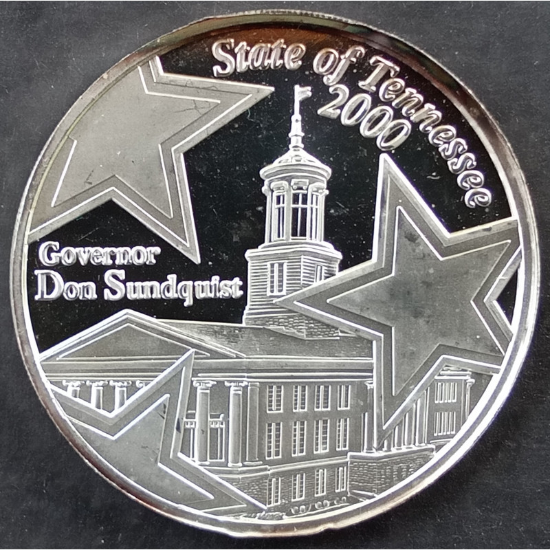 1999 1 Oz SilverTowne Tennessee Capitol Obverse