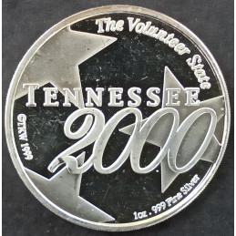 1999 1 Oz SilverTowne Tennessee Capitol Reverse