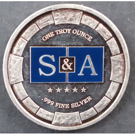 2014 1 Oz NWTM Stansberry & Associates Enameled Reverse