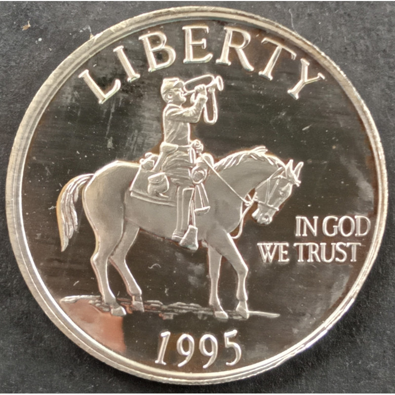 1995 1 Oz Civil War Battlefield Commemorative Replica Obverse