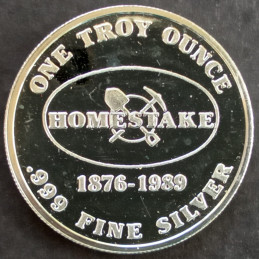 1989 1 Oz NWTM Homestake Mining Reverse