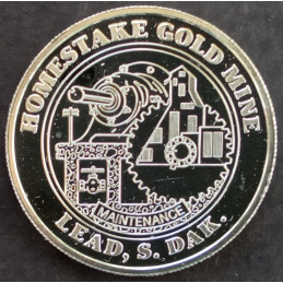 1989 1 Oz NWTM Homestake Mining Obverse