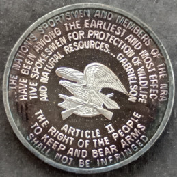 20 Gram International Mint Nation of Rifleman NRA Reverse
