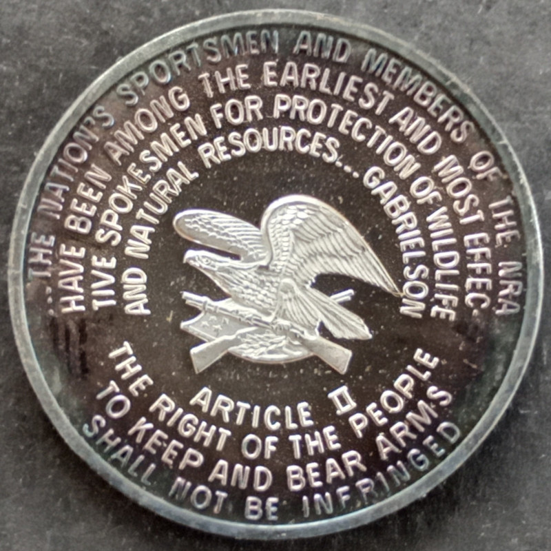 20 Gram International Mint Nation of Rifleman NRA Reverse