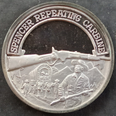 20 Gram International Mint Nation of Rifleman Spencer Repeating Carbine Obverse