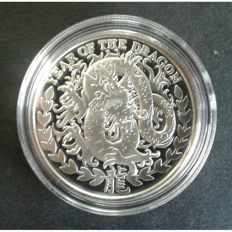2012 1 Oz Somaliland Lunar Dragon Obverse