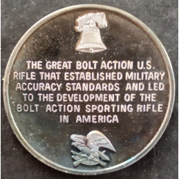 20 Gram International Mint Nation of Rifleman Springfield 1903 Reverse