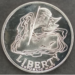 1982 1 Oz Republic Mint Conch Republic Obverse