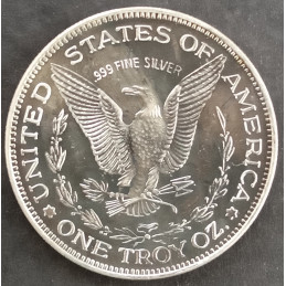 1986 1 Oz Statue of Liberty Morgan Reverse