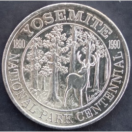 1990 1 Oz Yosemite National Park Centennial Reverse