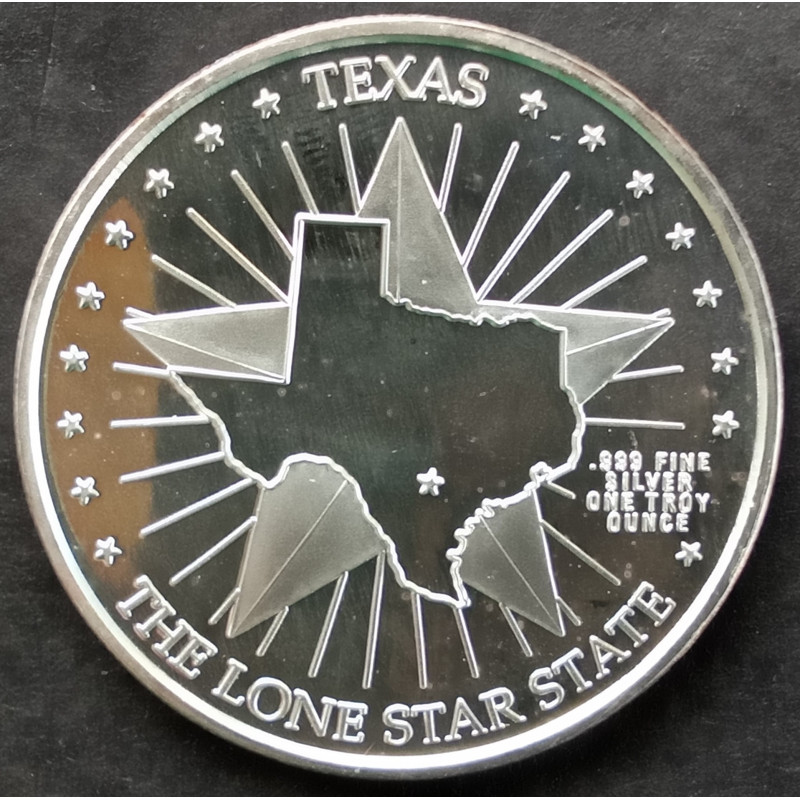 1 Oz Don Casey Company Texas Mint San Antonio Alamo Reverse