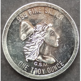 1 Oz Golden State Mint Prospector Draped Bust Reverse