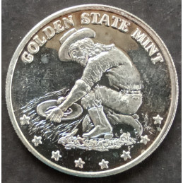 1 Oz Golden State Mint Prospector Draped Bust Obverse
