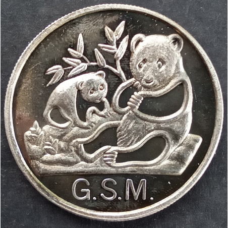 1 Oz Golden State Mint Panda Trade Unit Obverse