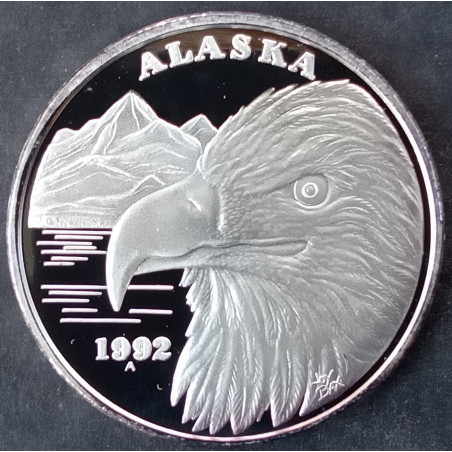 1992 1 Oz Alaska Mint Eagle Obverse
