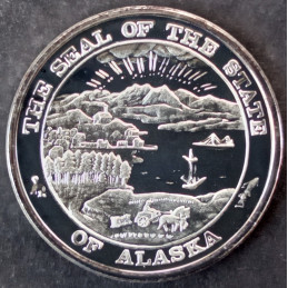 1994 1 Oz Alaska Mint Bear Reverse