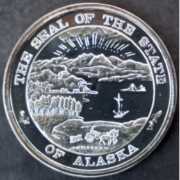 1995 1 Oz Alaska Mint Puffin Reverse