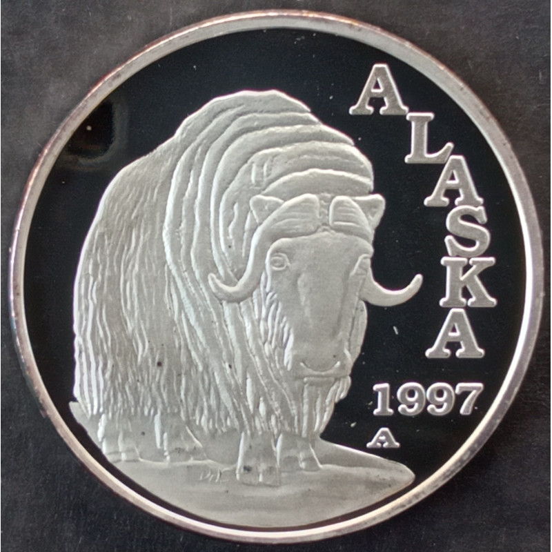 1997 1 Oz Alaska Mint Musk Ox Obverse