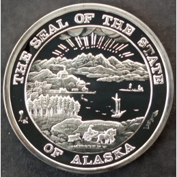 1997 1 Oz Alaska Mint Musk Ox Reverse