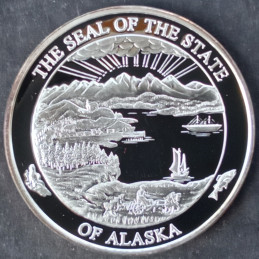 2006 1 Oz Alaska Mint King Salmon Reverse