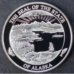 2008 1 Oz Alaska Mint Wildlife Reverse