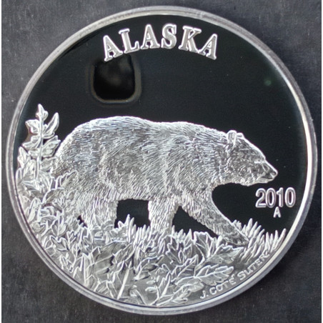 2010 1 Oz Alaska Mint Black Bear Obverse