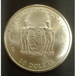 2013 1 Oz Suriname Map Reverse