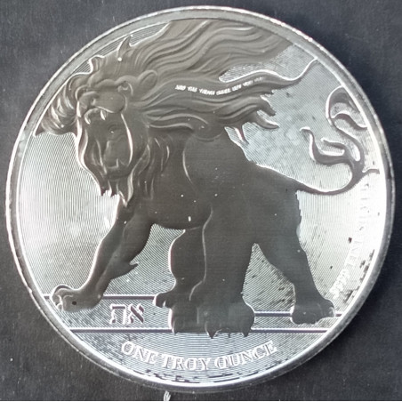 2018 1 Oz Niue Roaring Lion Reverse