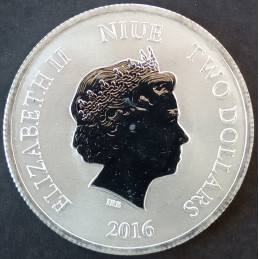 2016 1 Oz Niue Taku/Turtle Obverse