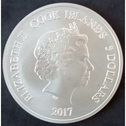 2017 1 Oz Cook Islands UD Grandeur Jaromir Jagr Tier 1 Obverse