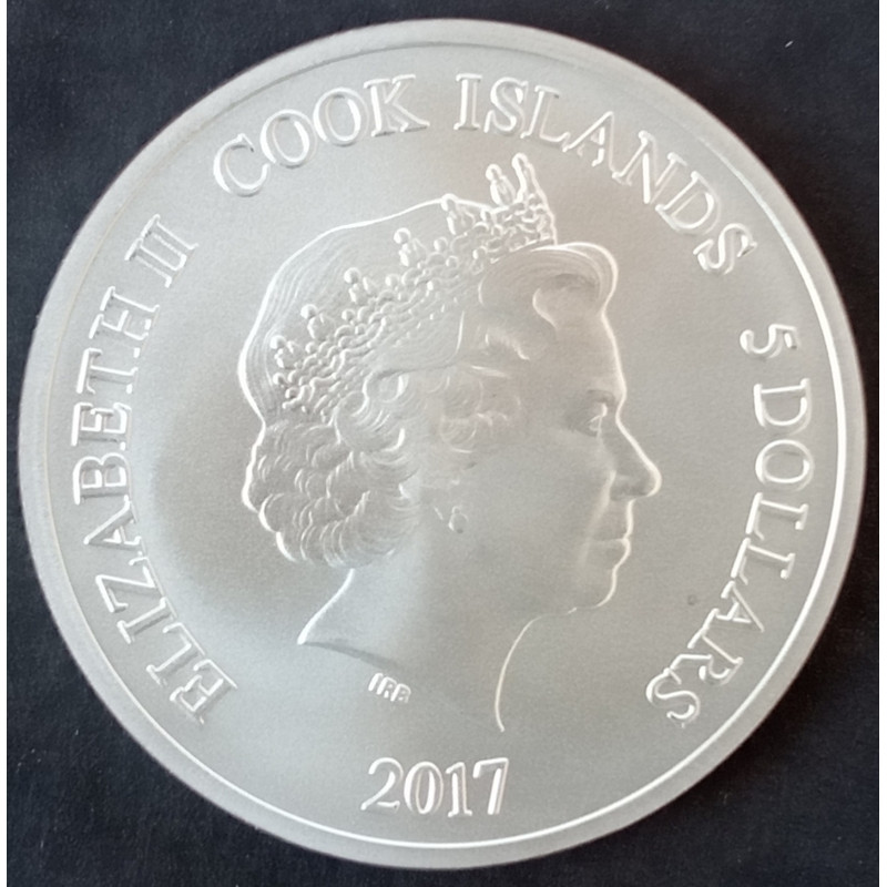 2017 1 Oz Cook Islands UD Grandeur Jaromir Jagr Tier 1 Obverse