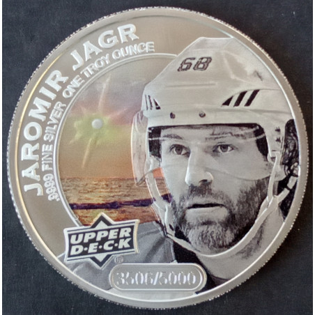 2017 1 Oz Cook Islands UD Grandeur Jaromir Jagr Tier 1 Reverse