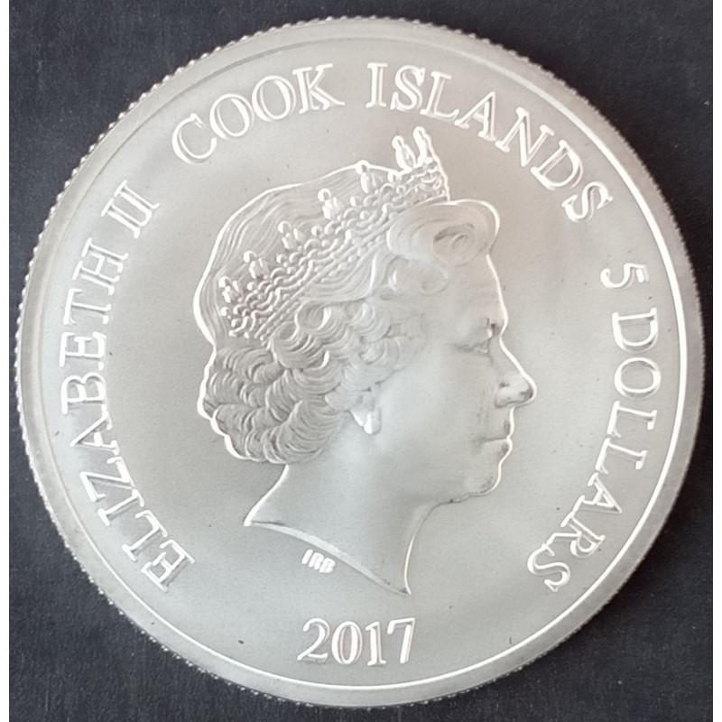 2017 1 Oz Cook Islands UD Grandeur Patrick Roy Tier 1 Obverse