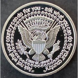 1986 1 Oz California Crown Mint The Kennedys Reverse