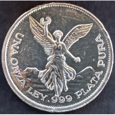 1987 1 Oz AMC Texas International Mint Viva Mexico Libertad Obverse