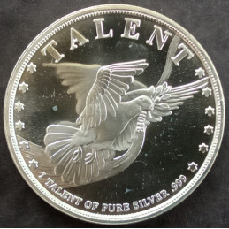 1 Oz APMEX Talent Dove Obverse