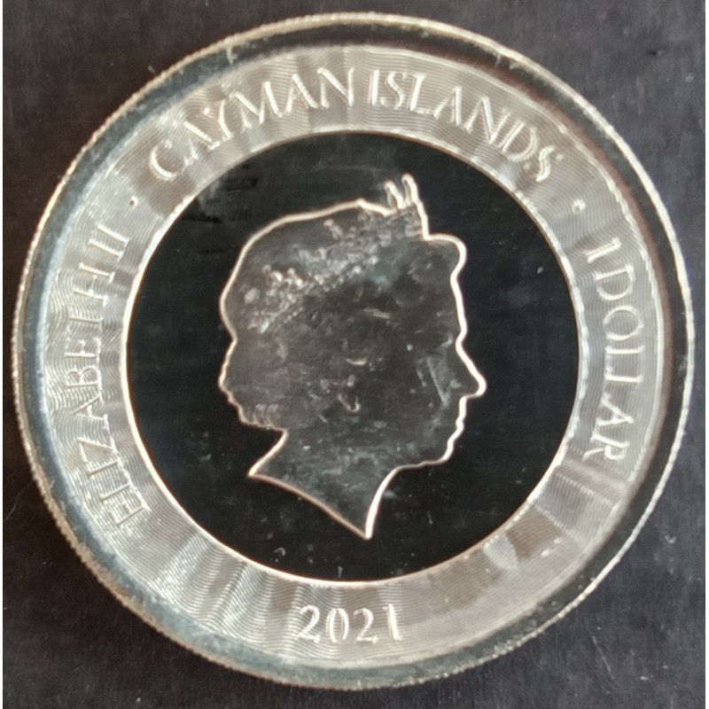 2021 1 Oz Cayman Islands Marlin Obverse