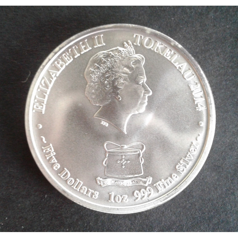 2014 1 Oz Tokelau Lunar Horse Reverse