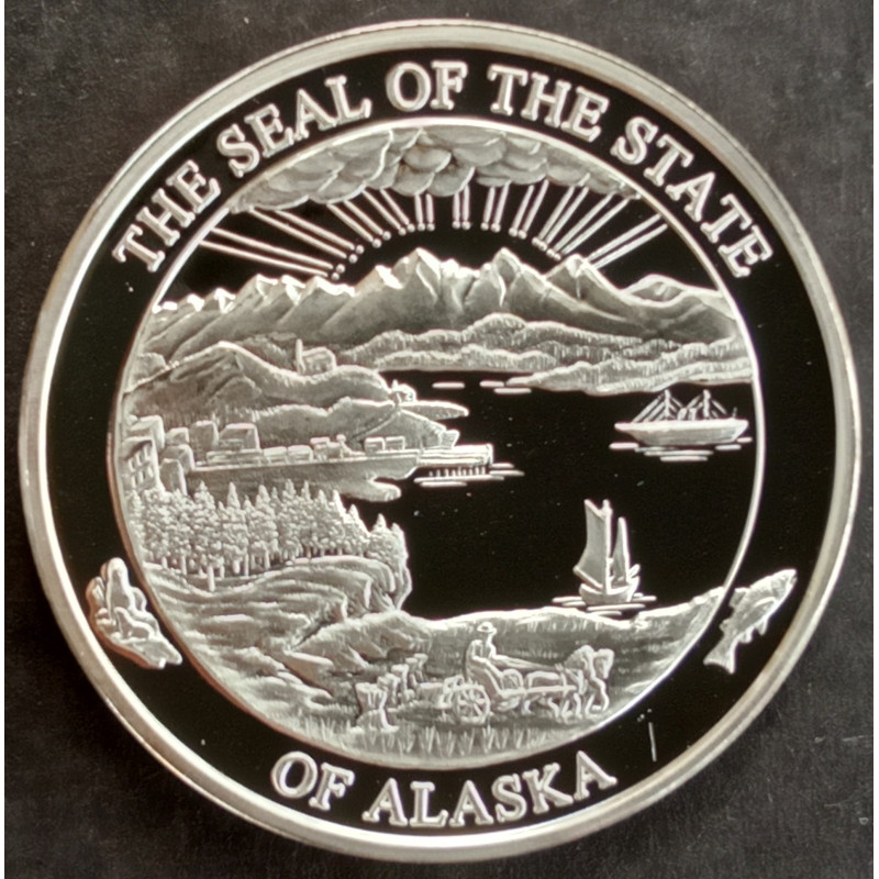2005 1 Oz Alaska Mint Prospector Reverse