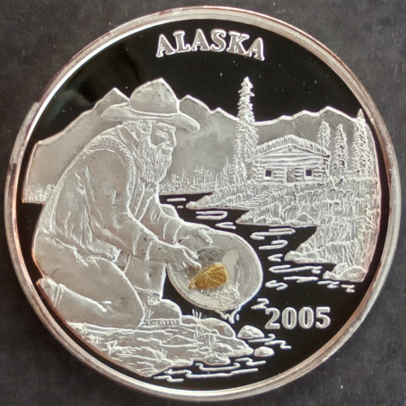 2005 1 Oz Alaska Mint Prospector Obverse