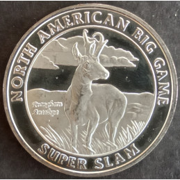 1 Oz NAHC Pronghorn Antelope Obverse