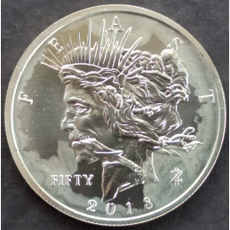 2018 1 Oz Provident Metals Zombucks Feast Silver Round