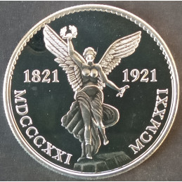 1985 1 Oz World Wide Mint Viva Mexico Winged Victory Obverse