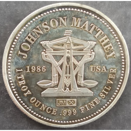 1986 1 Oz Johnson Matthey Freedom The American Way Reverse